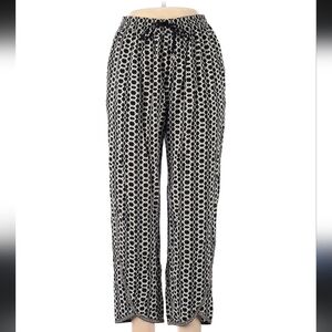 Hei Hei Black & White Casual Trouser Pants